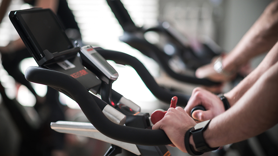 Keiser spin class at Chesfield Downs